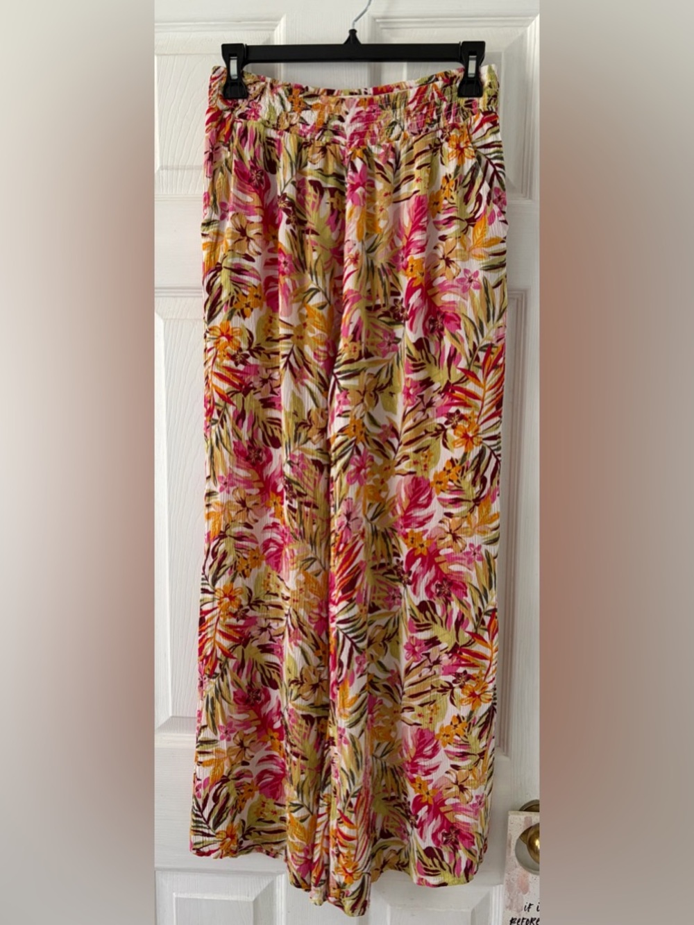 Rip Curl Floral Smocked Waist Flowy Pants